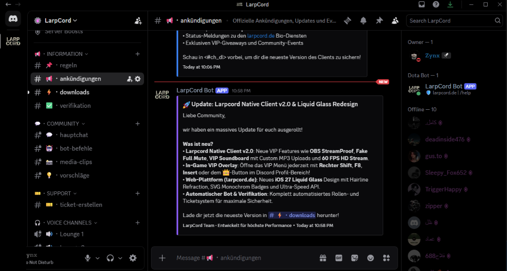 Discord Clean Dark Theme